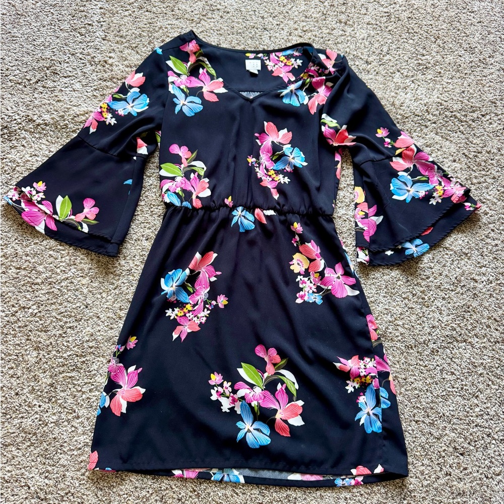 a new day navy floral dress